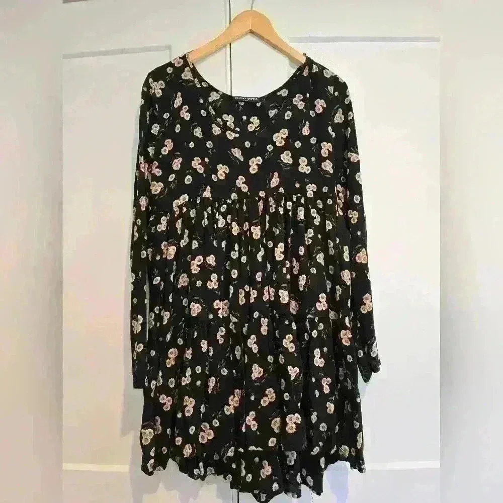 Brandy Melville Floral Babydoll Dress